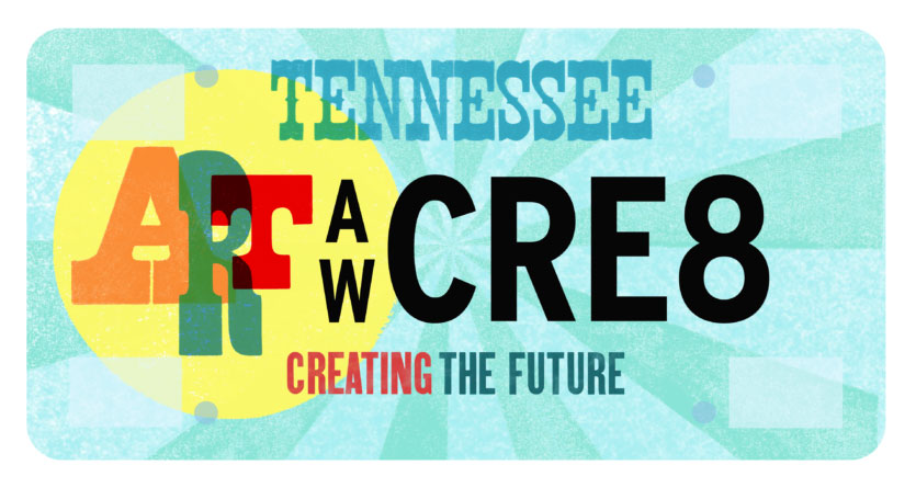 License plate TN Arts